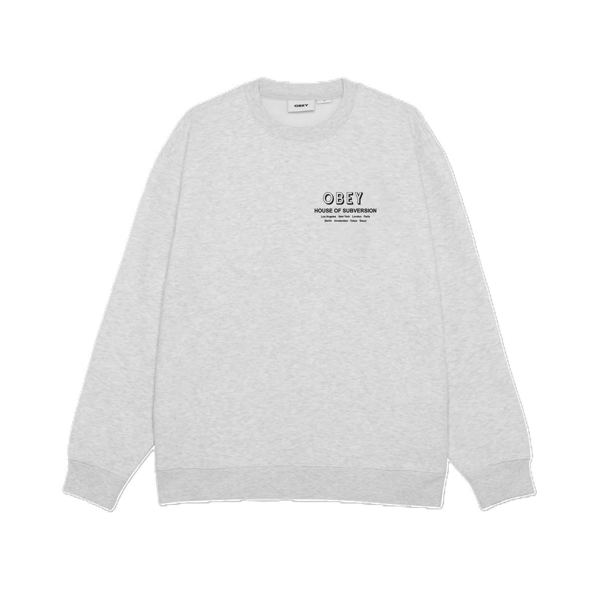 Obey House Of Subversion Sweatshirt Heather Grey