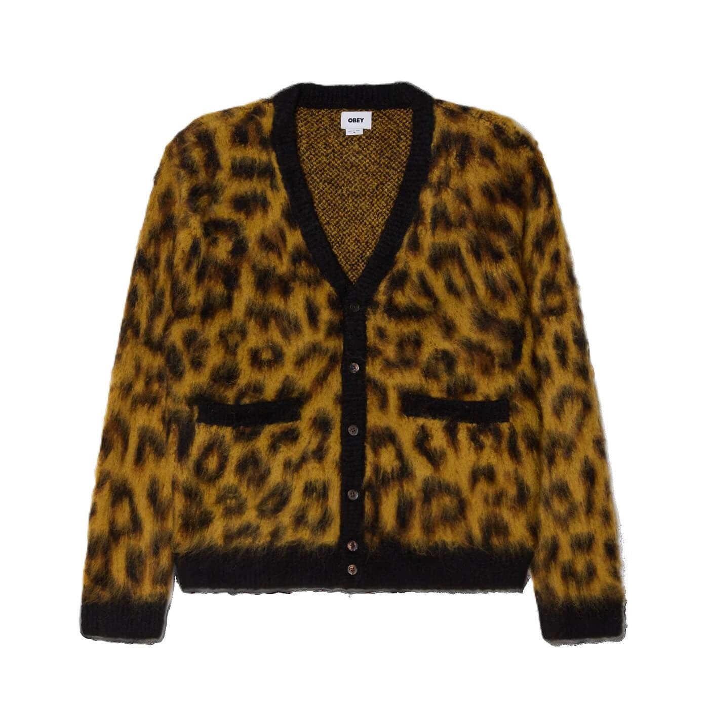 Obey Patron Cardigan Leopard