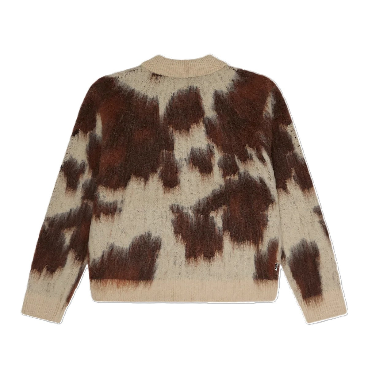 Obey Cow Pattern Zip Sweater