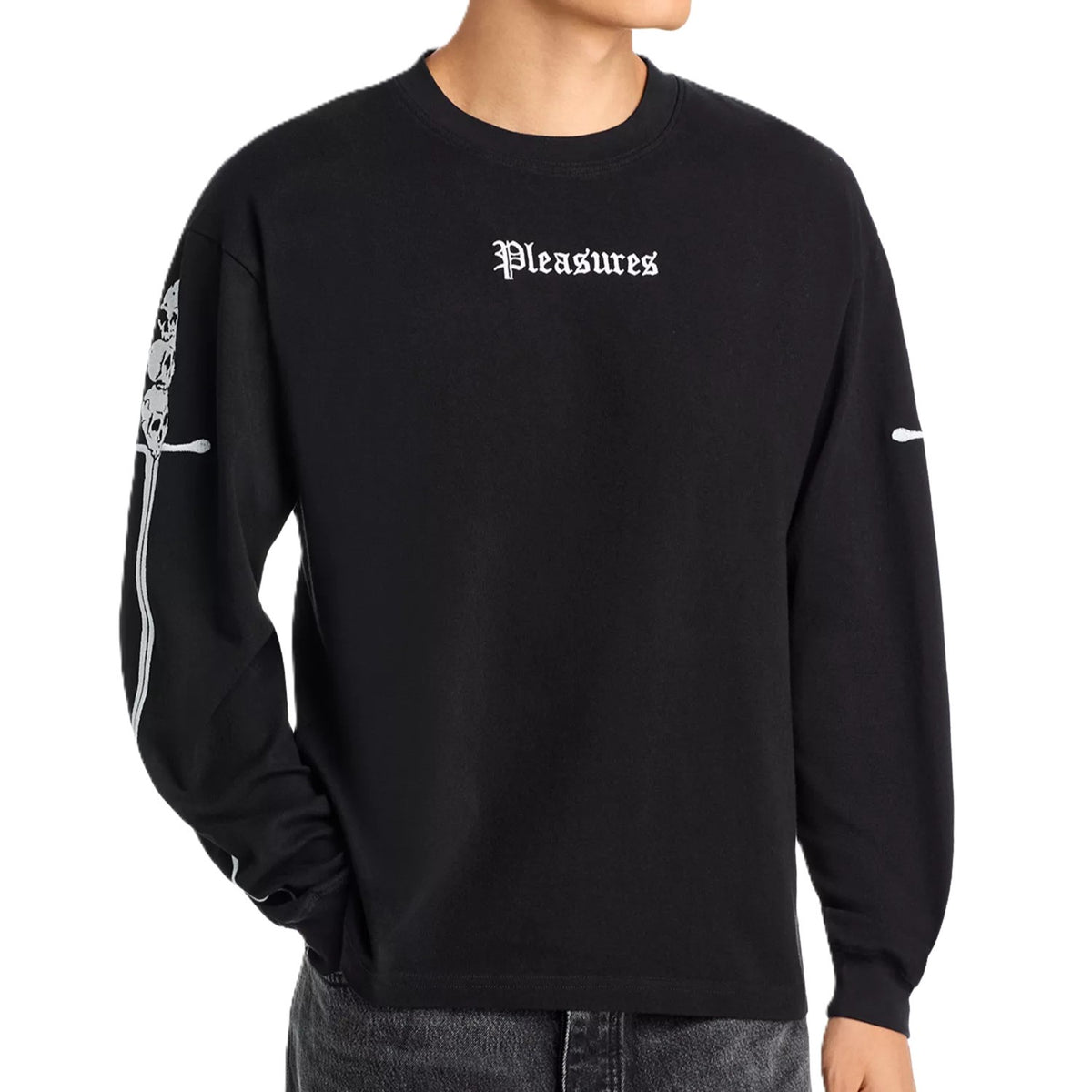 Pleasures Luster Cotton Long Sleeve Tee