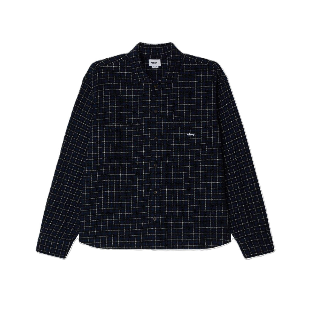 Obey Adams Shirt Navy Multi