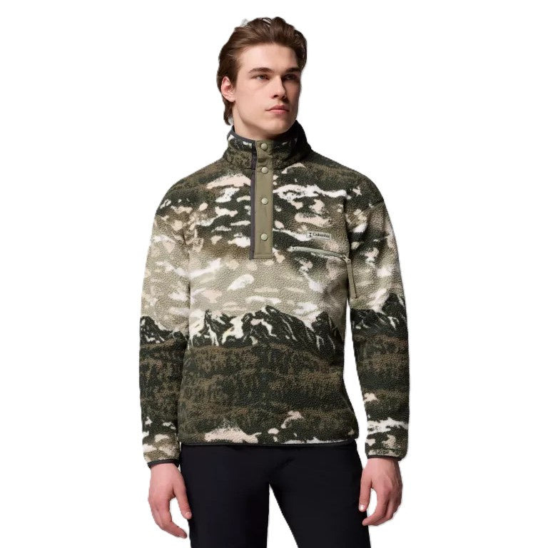 Columbia Helvetia II Printed Half Snap Fleece Camel Brown Sisters