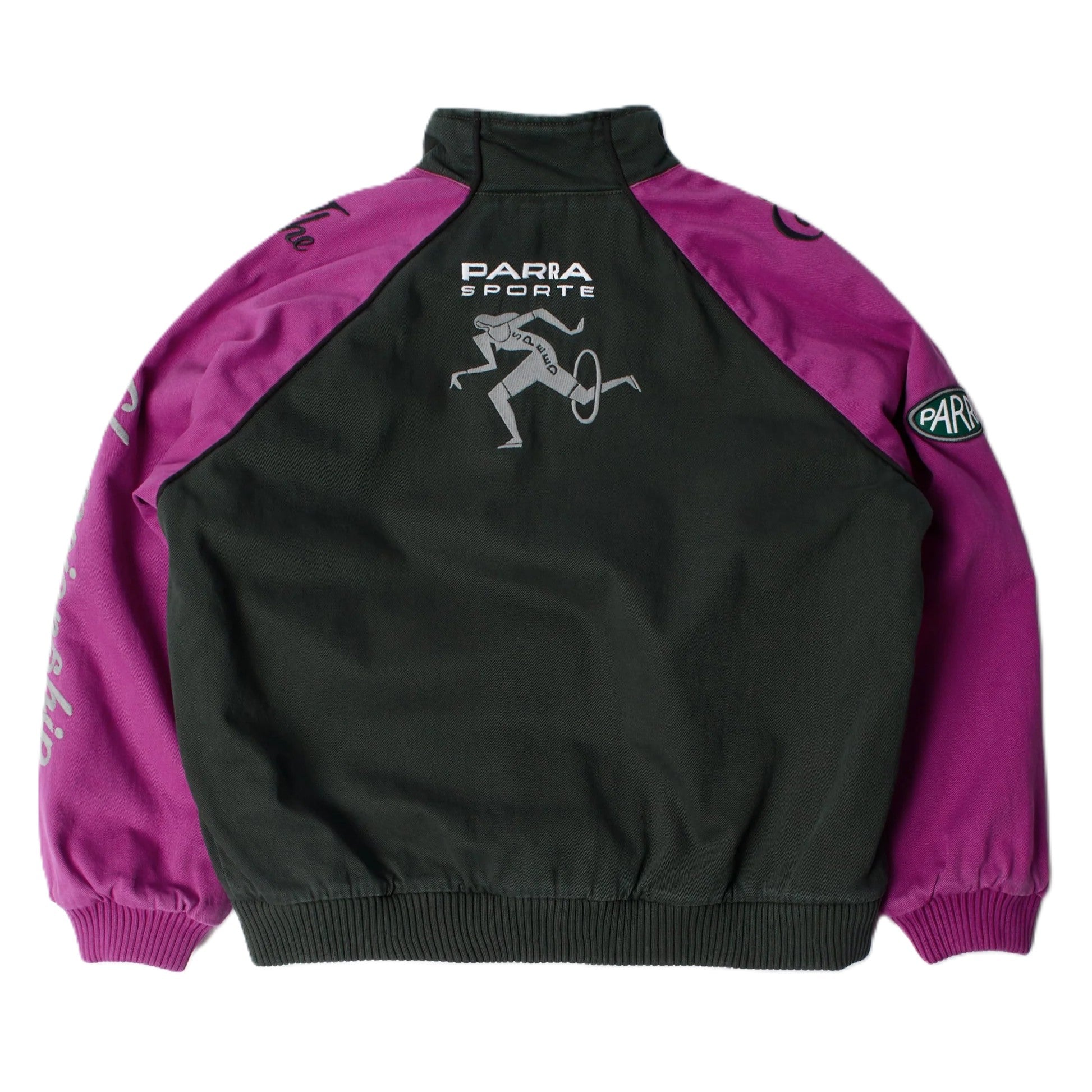 by Parra Owl meets rat racing jacket Purple pink