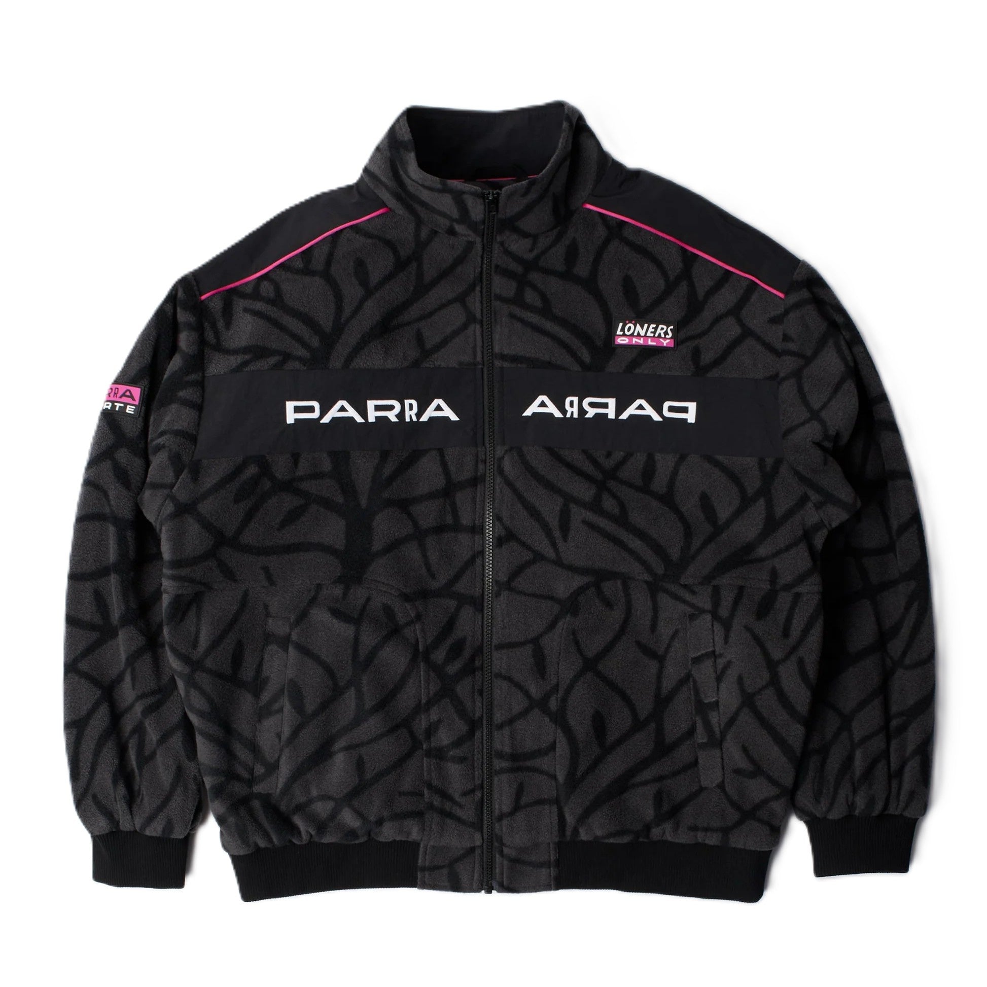by Parra Loners only fleece jacket Black