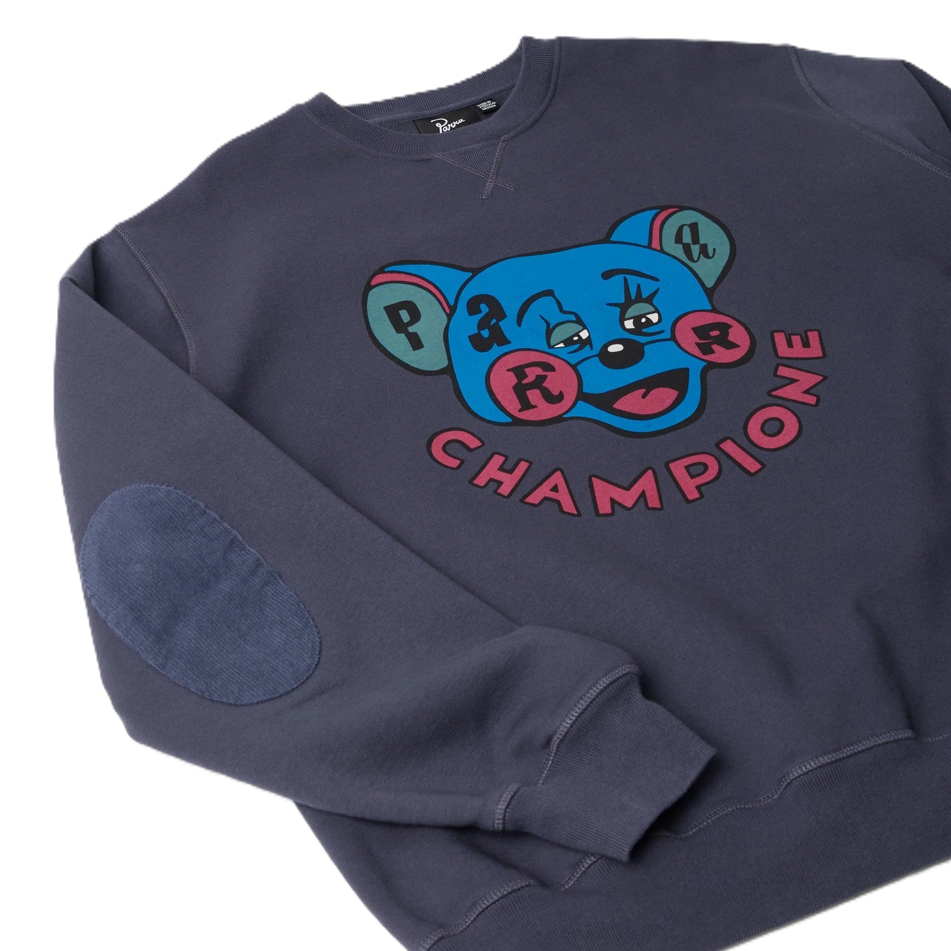 by Parra Tired champione crew neck sweatshirt Navy blue