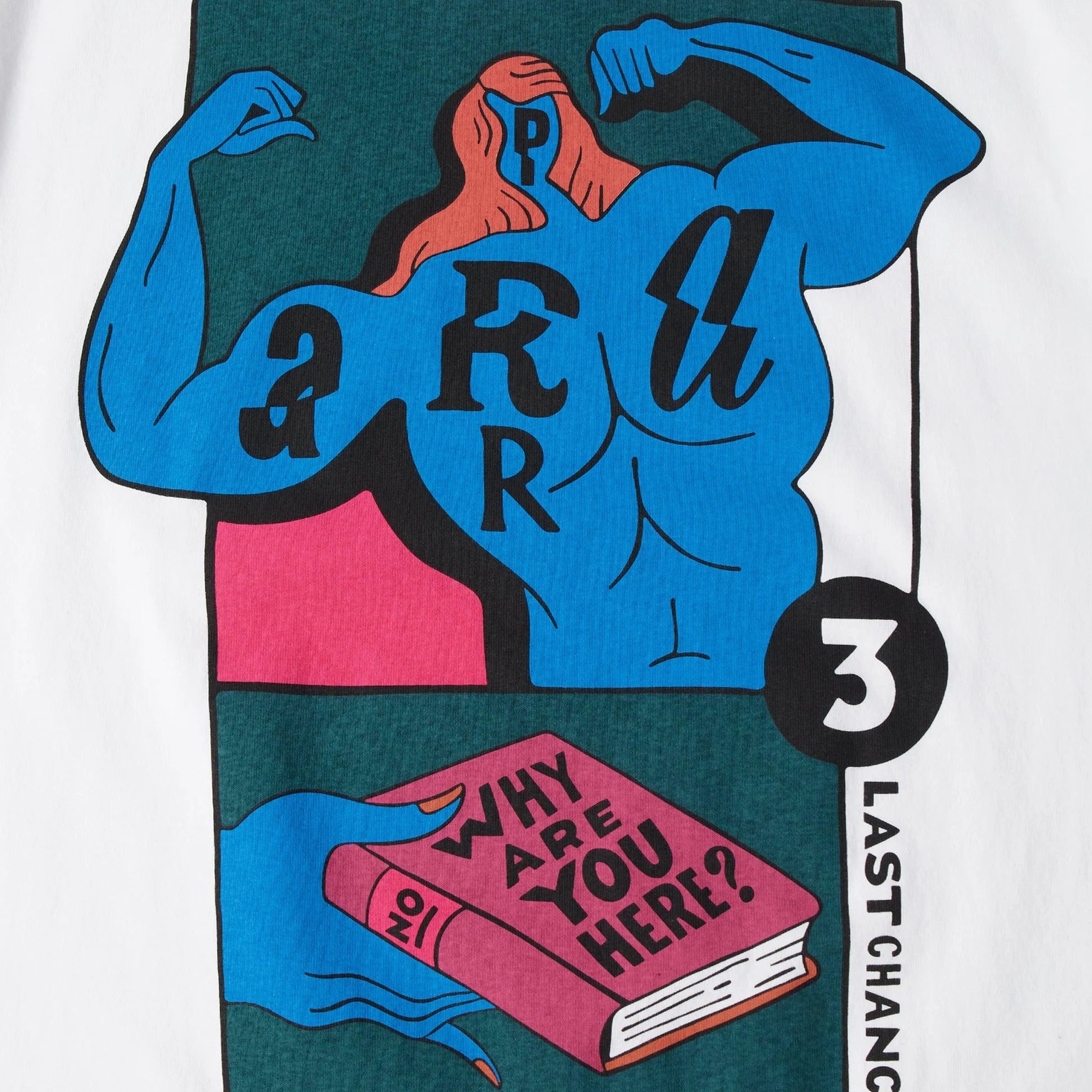 by Parra Why are you here t-shirt White