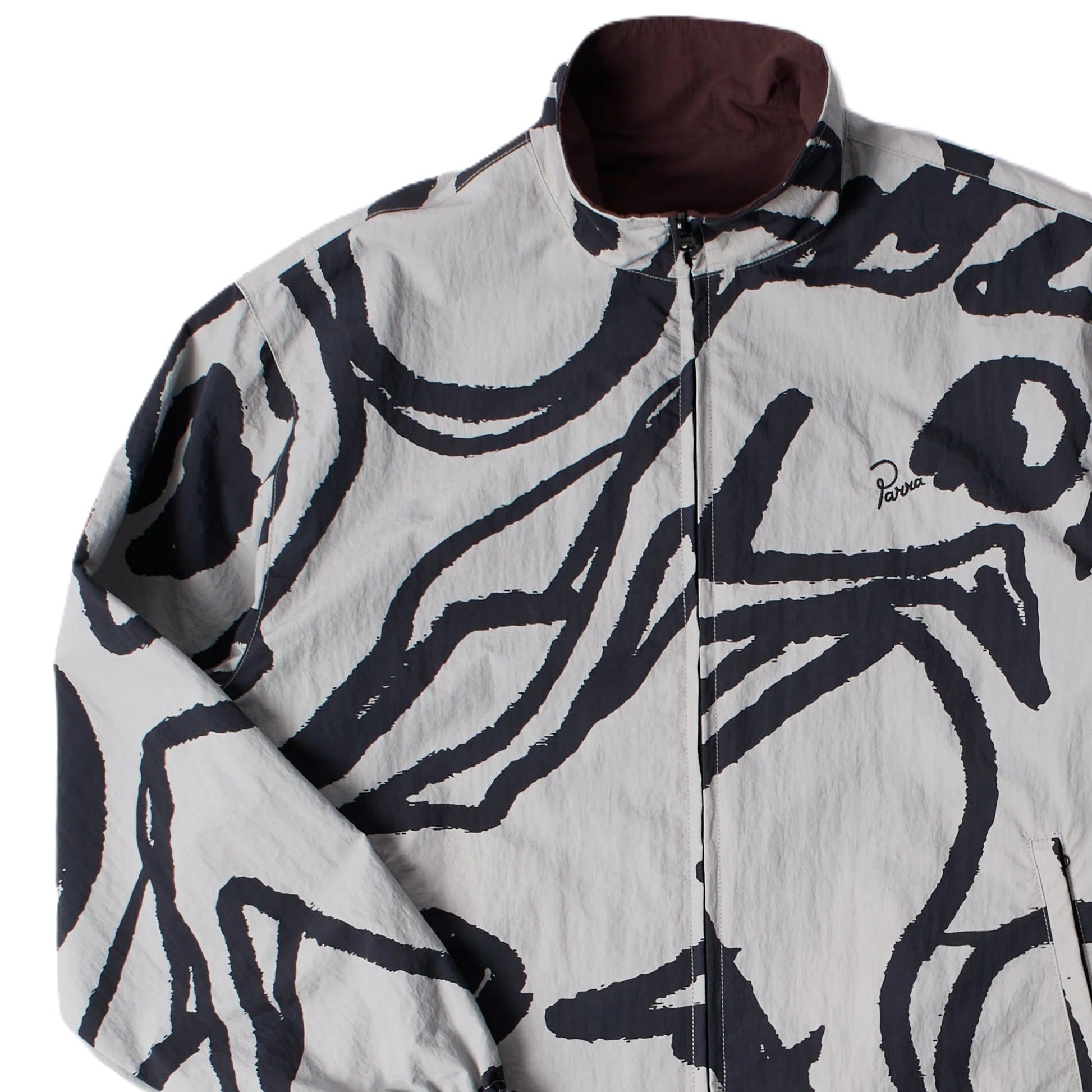 by Parra Freak scene reversible track top Grey