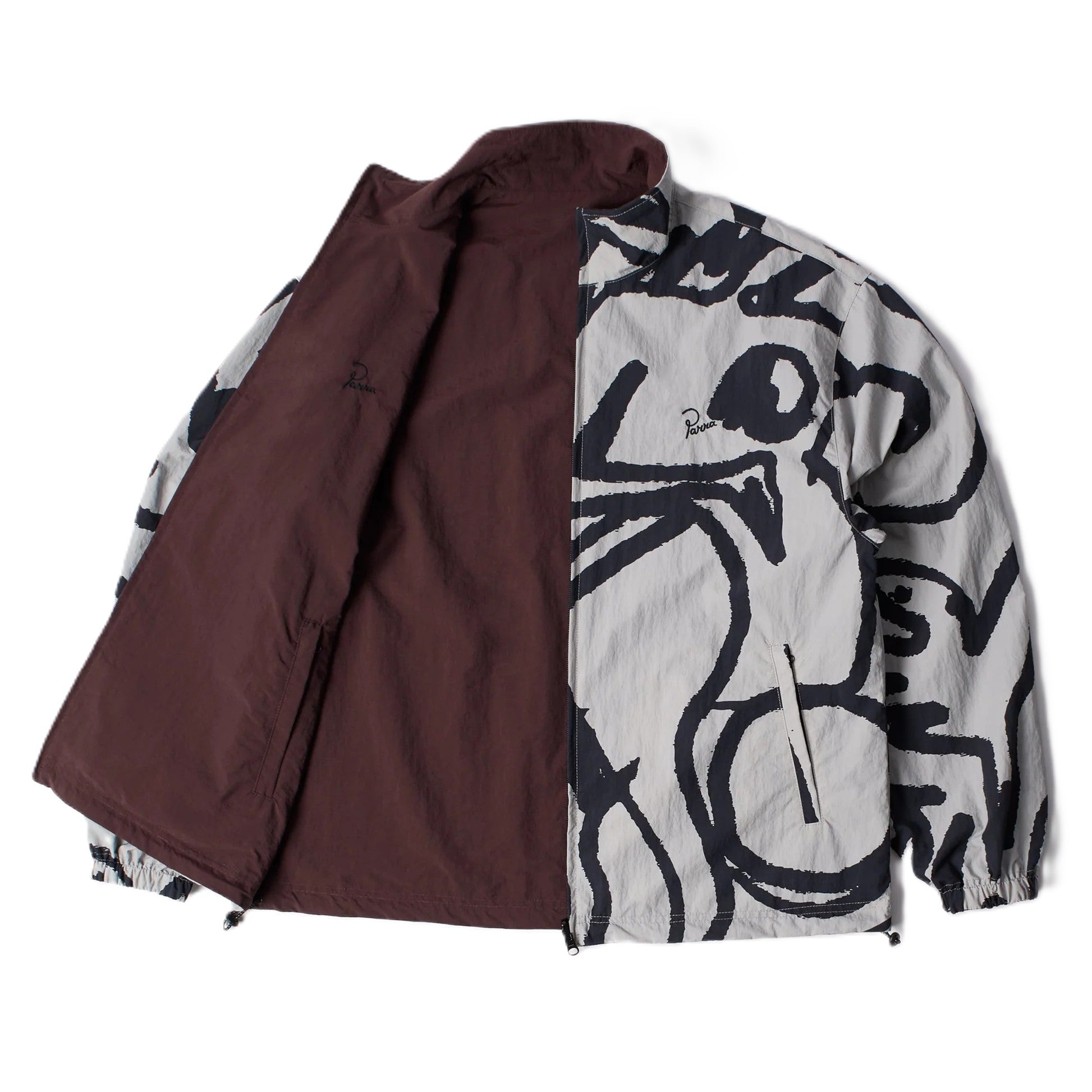 by Parra Freak scene reversible track top Grey