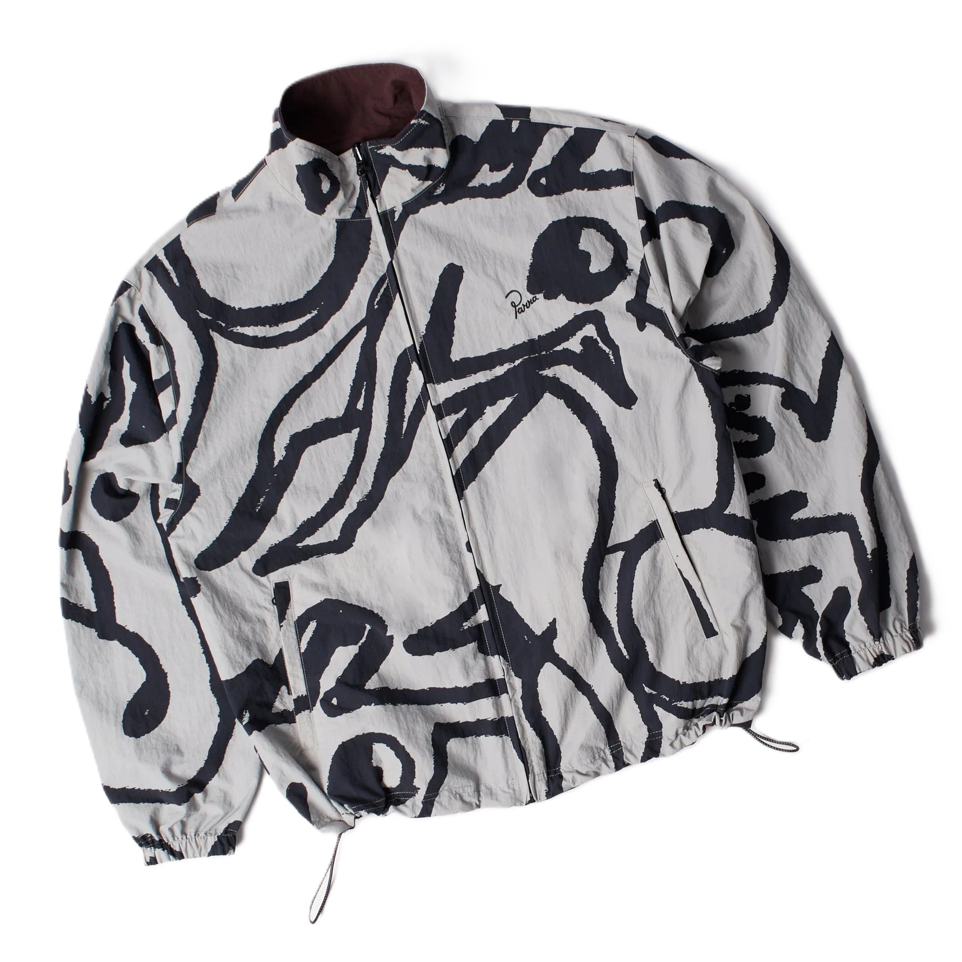 by Parra Freak scene reversible track top Grey