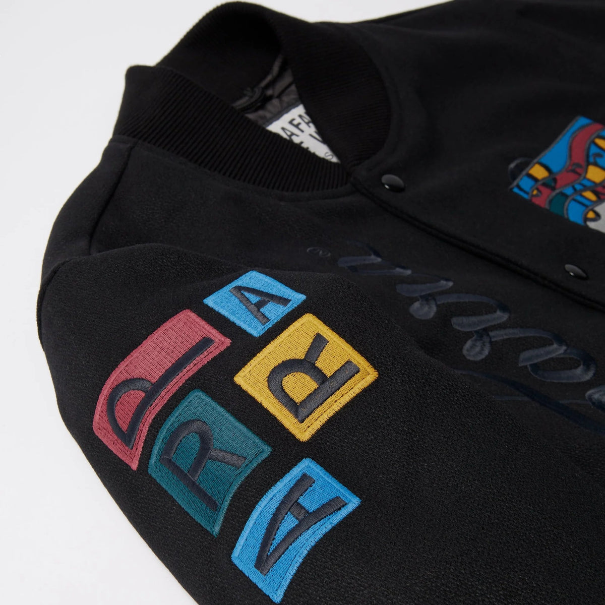 by Parra All the best varsity jacket Black