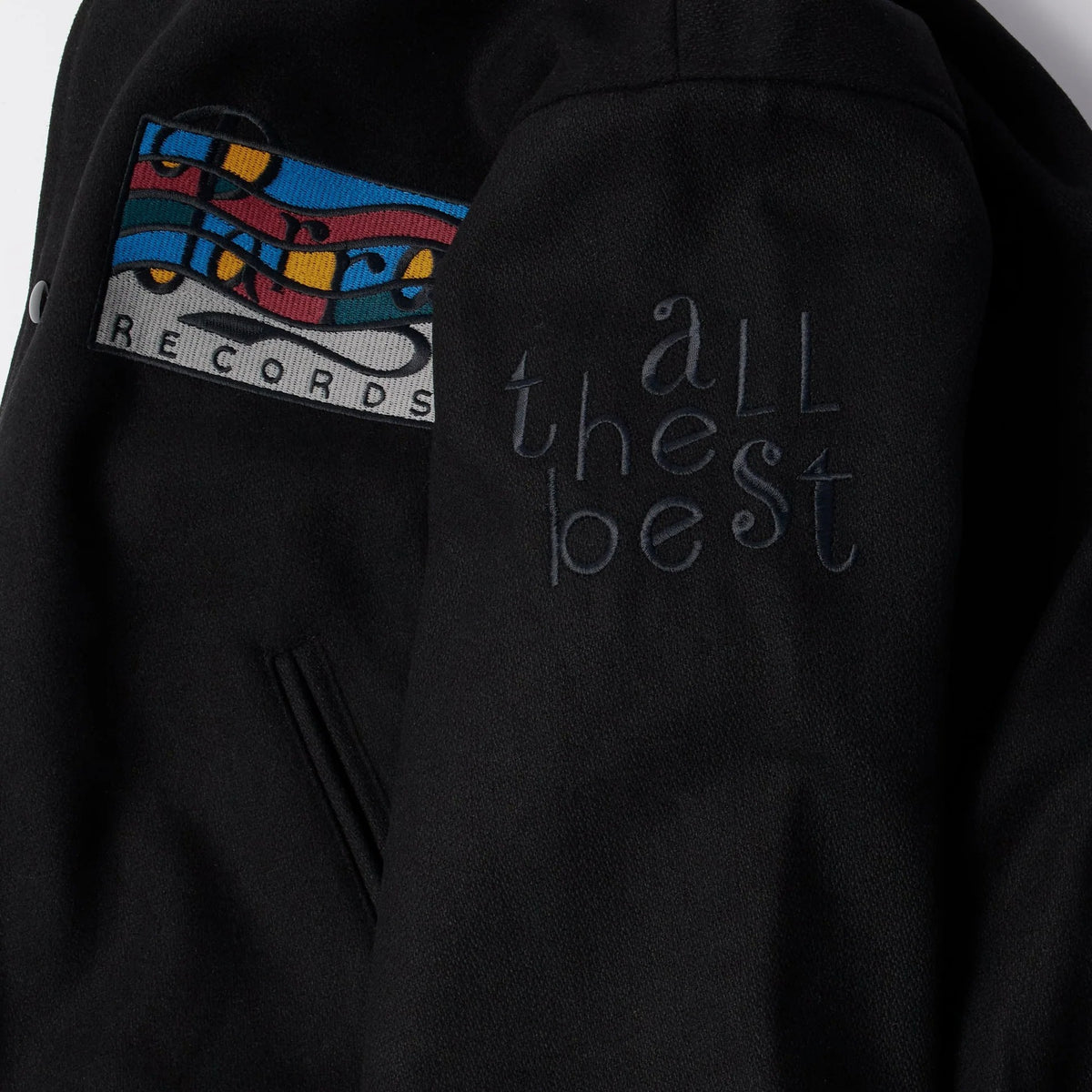 by Parra All the best varsity jacket Black