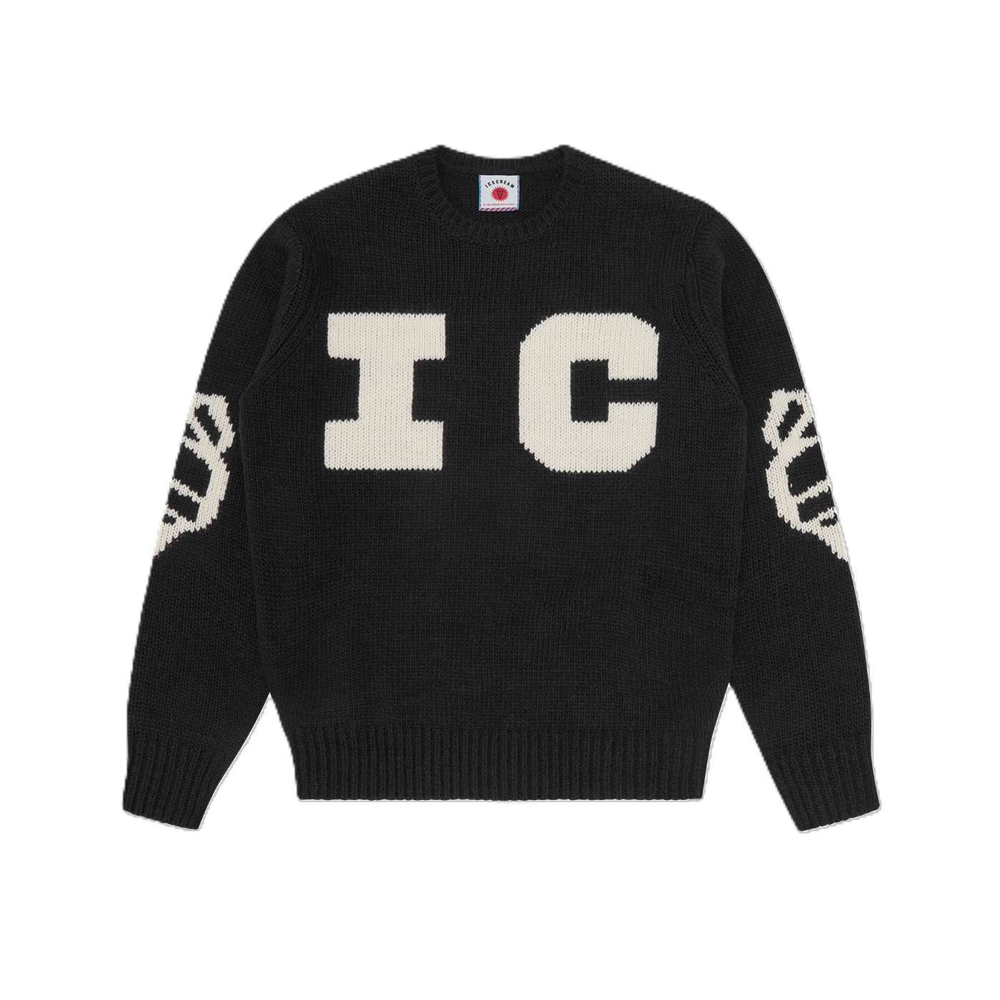 ICECREAM Running Dog Knitted Crewneck