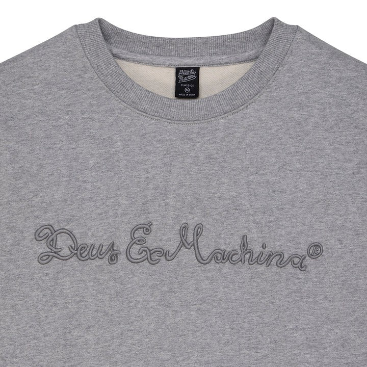 Deus Noodle Crew Sweatshirt Grey Marle