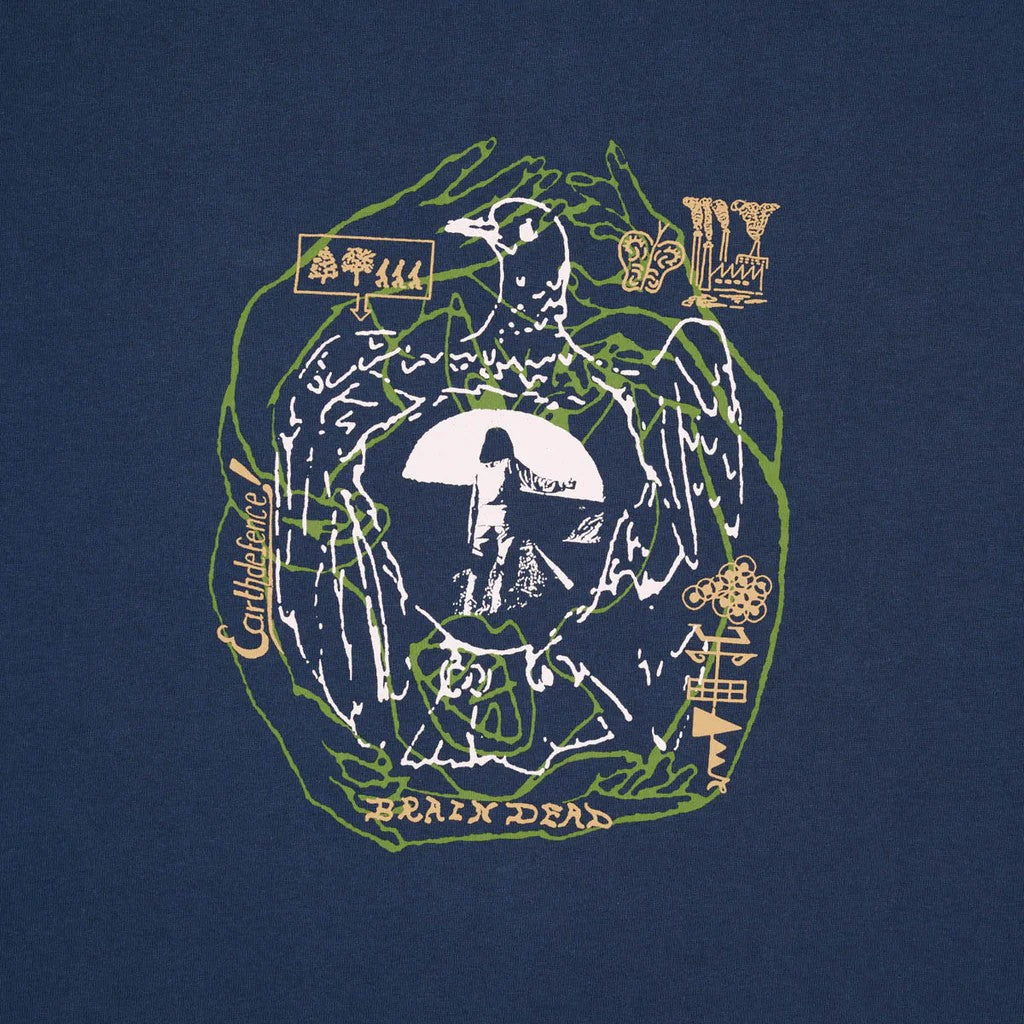 Brain Dead Earth Defense T-Shirt Slate