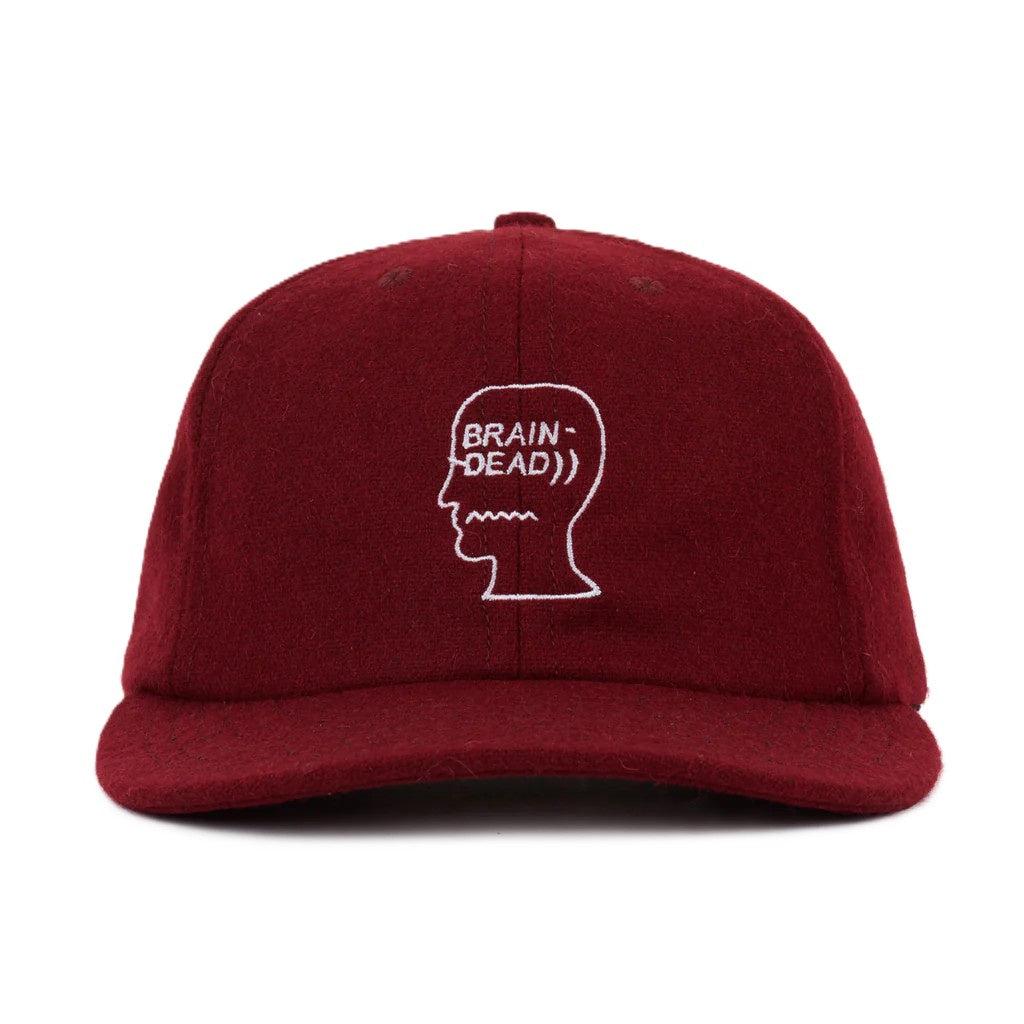 Brain Dead Flannel Logohead 6 Panel Hat