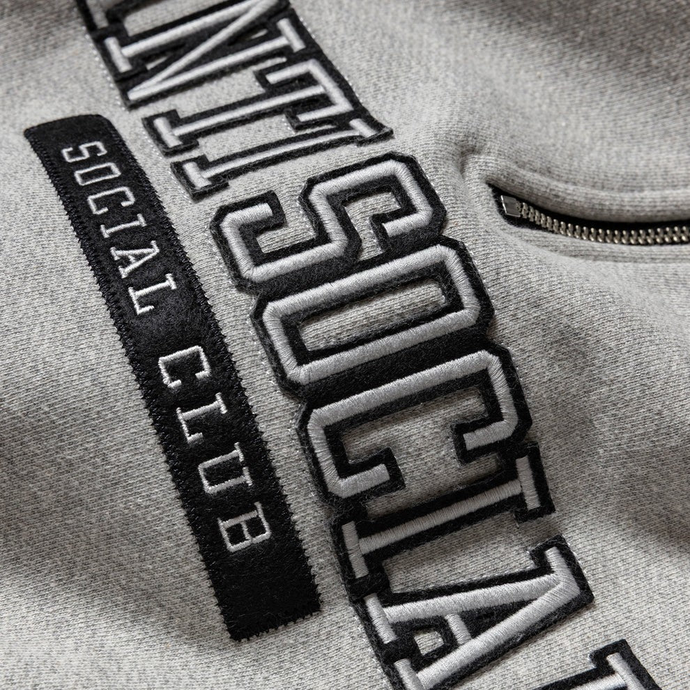 Anti Social Social Club Felt The Same Applique Quarter Zip