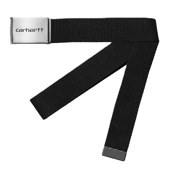 Carhartt WIP Clip Belt Chrome Black