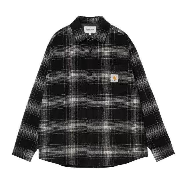 Carhartt Brennan Shirt Jac Check, Black Wax