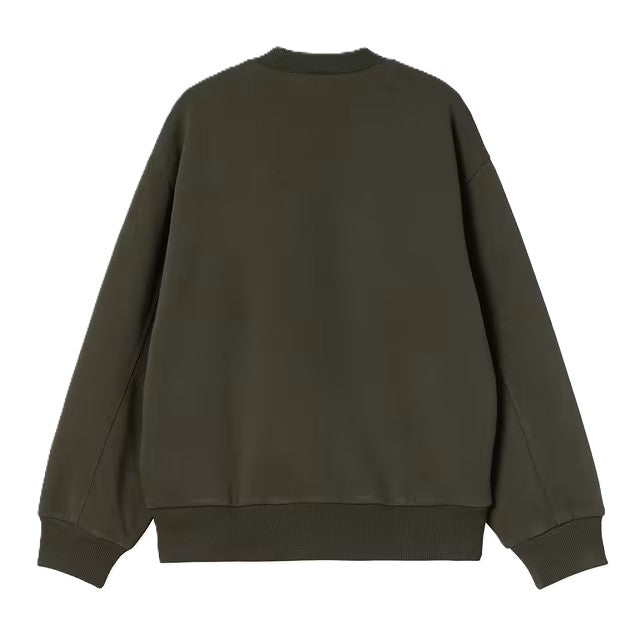 Carhartt Detroit Sweatshirt Olive Stone Washed