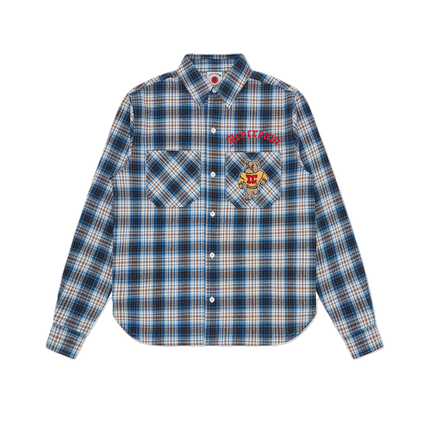 ICECREAM Mascot Check LS Shirt