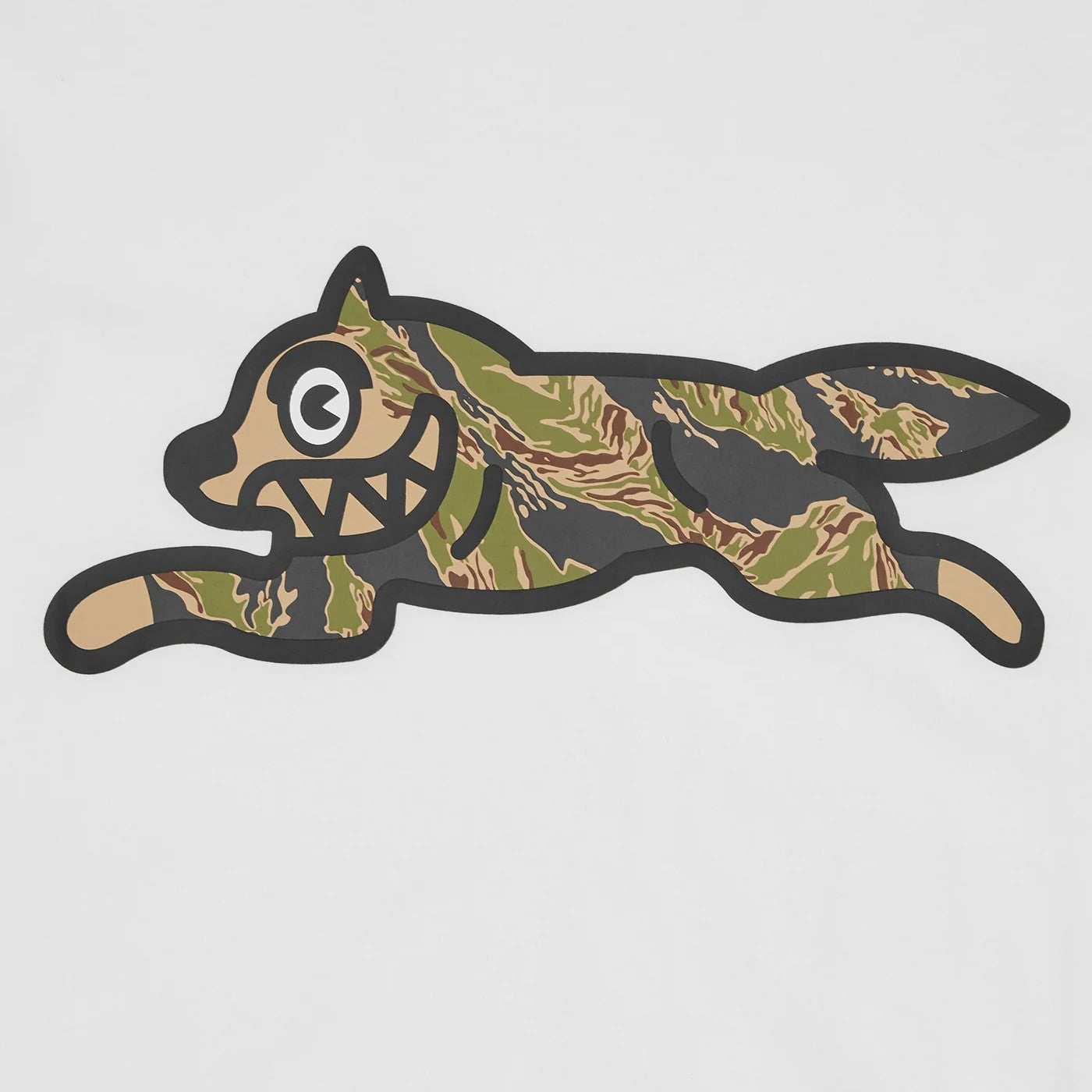 ICECREAM Tiger Stripe Running Dog T-Shirt