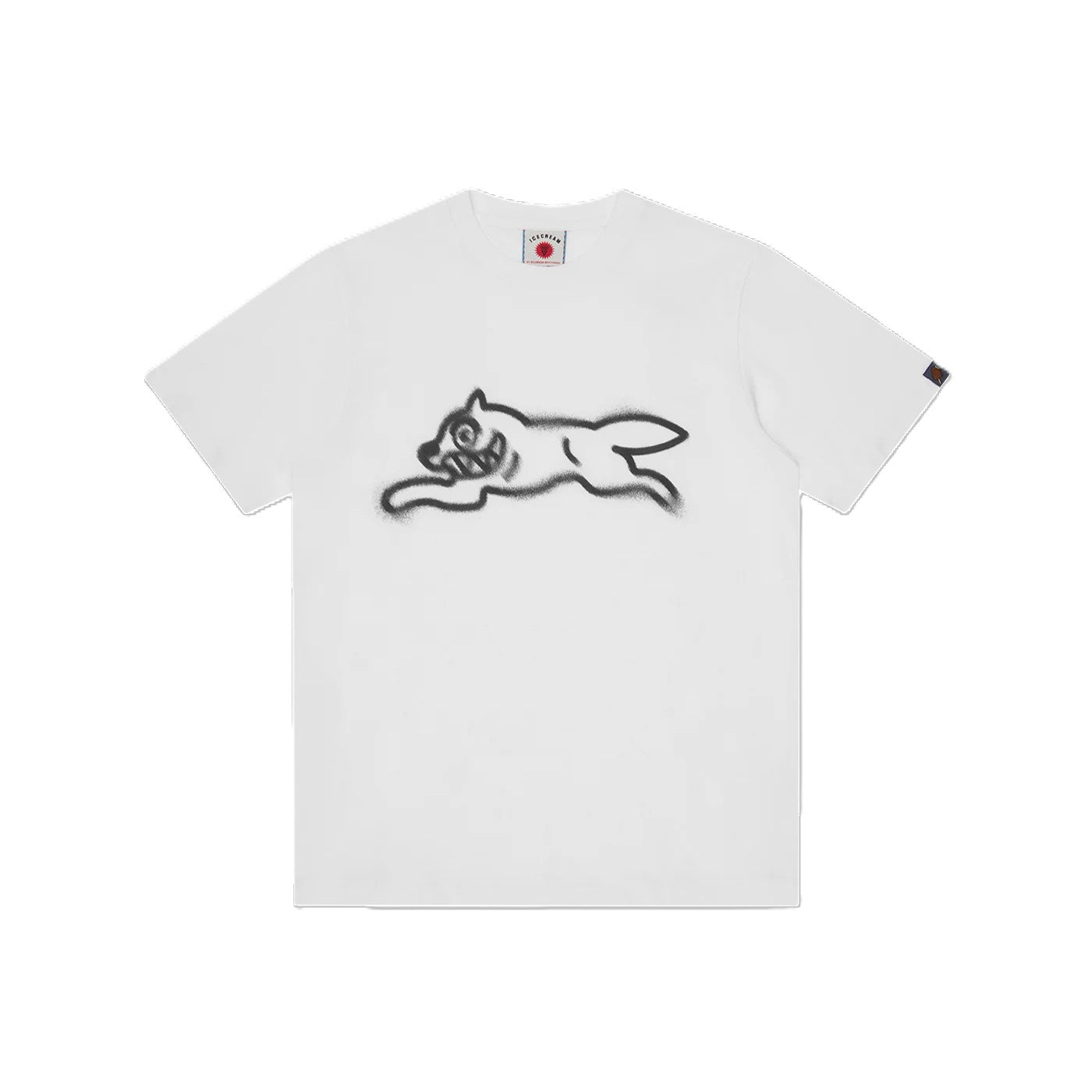 ICECREAM Spay Paint Running Dog T-Shirt