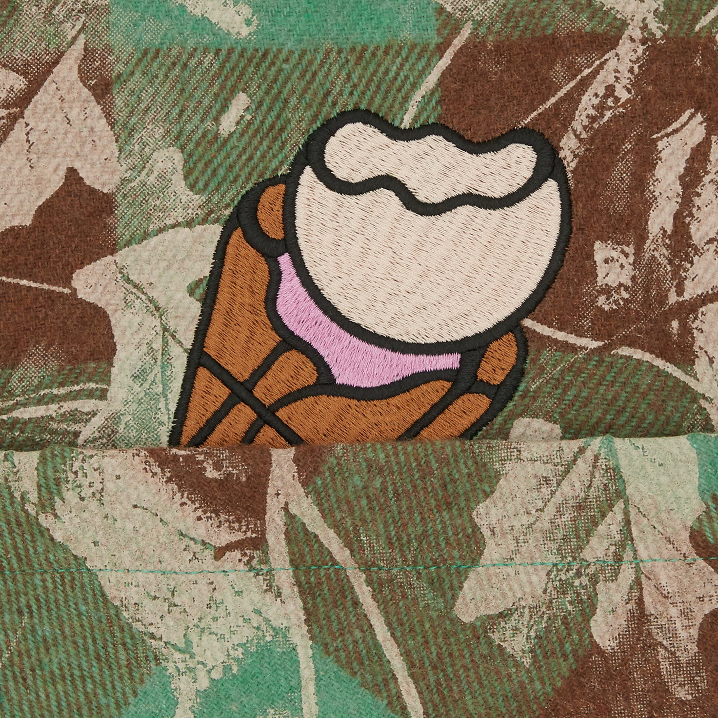 ICECREAM Tree Camo LS Check Shirt