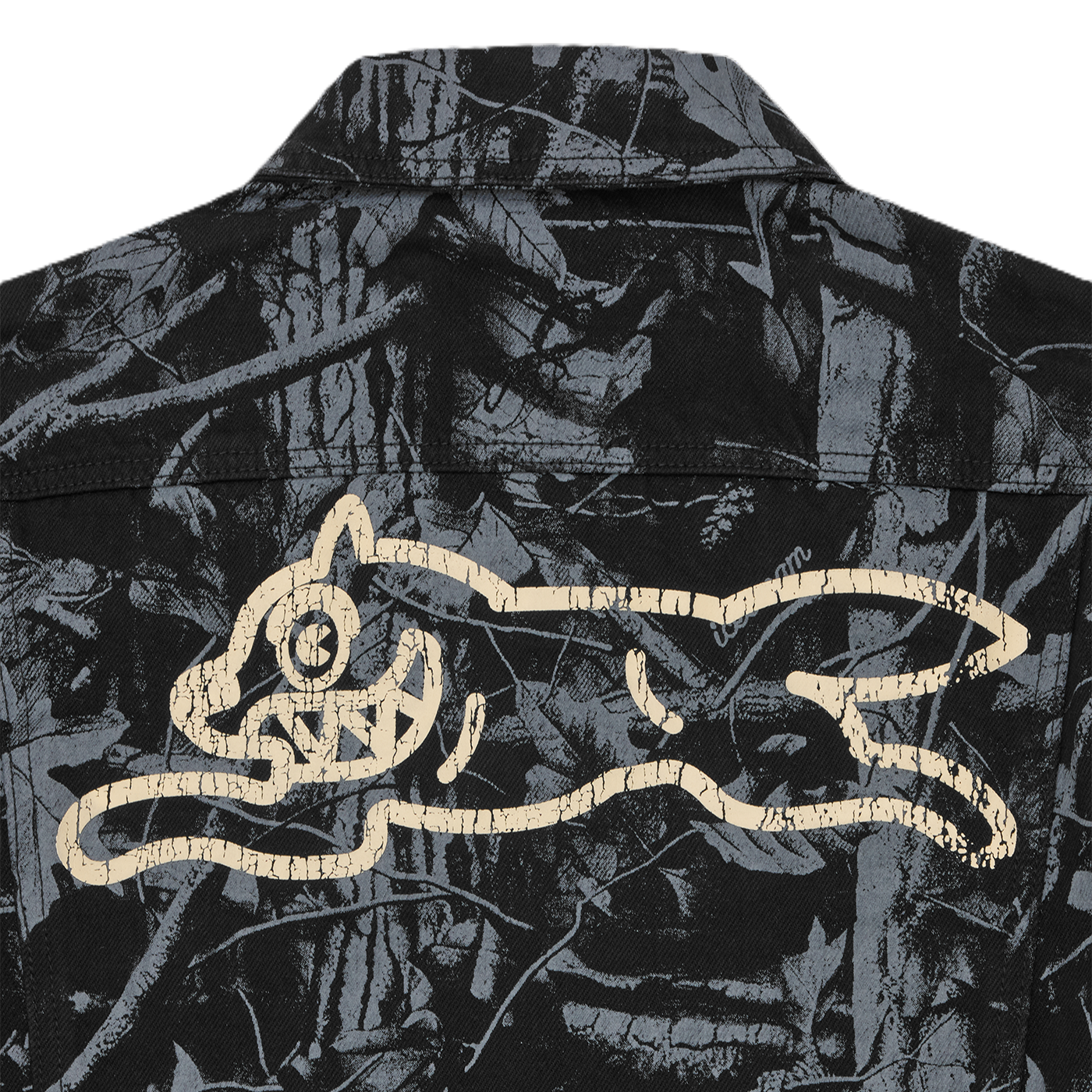 ICECREAM Tree Camo Denim Trucker Jacket