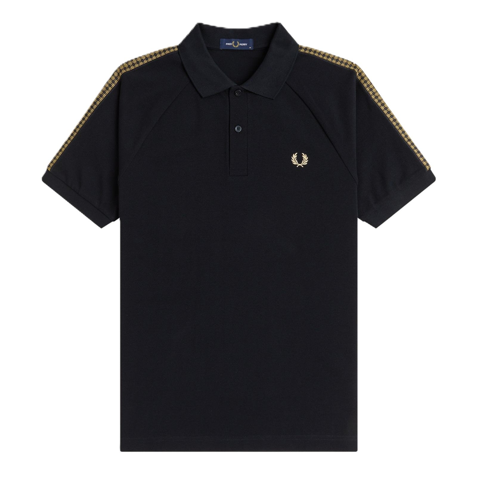 Fred Perry Cross Tape Polo Shirt Black