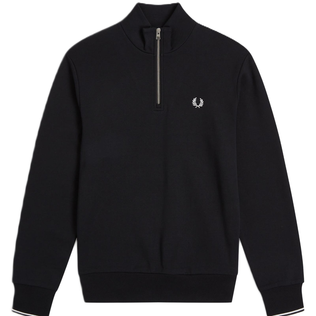 Fred Perry Half Zip Sweatshirt Black