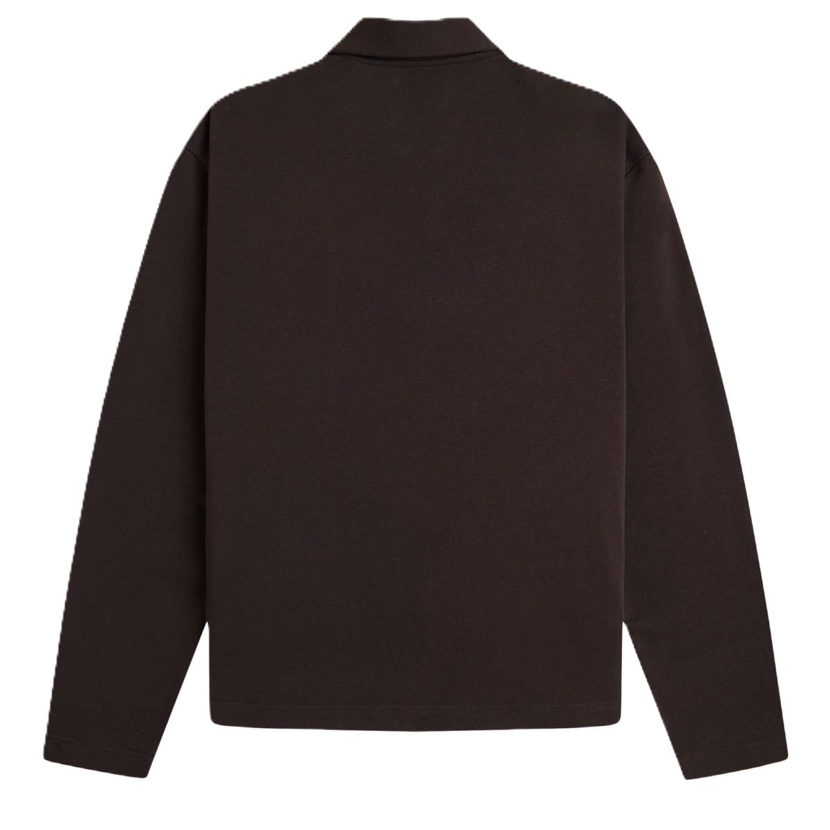 Fred Perry Half Zip Smock Sweatshirt Rich Brown