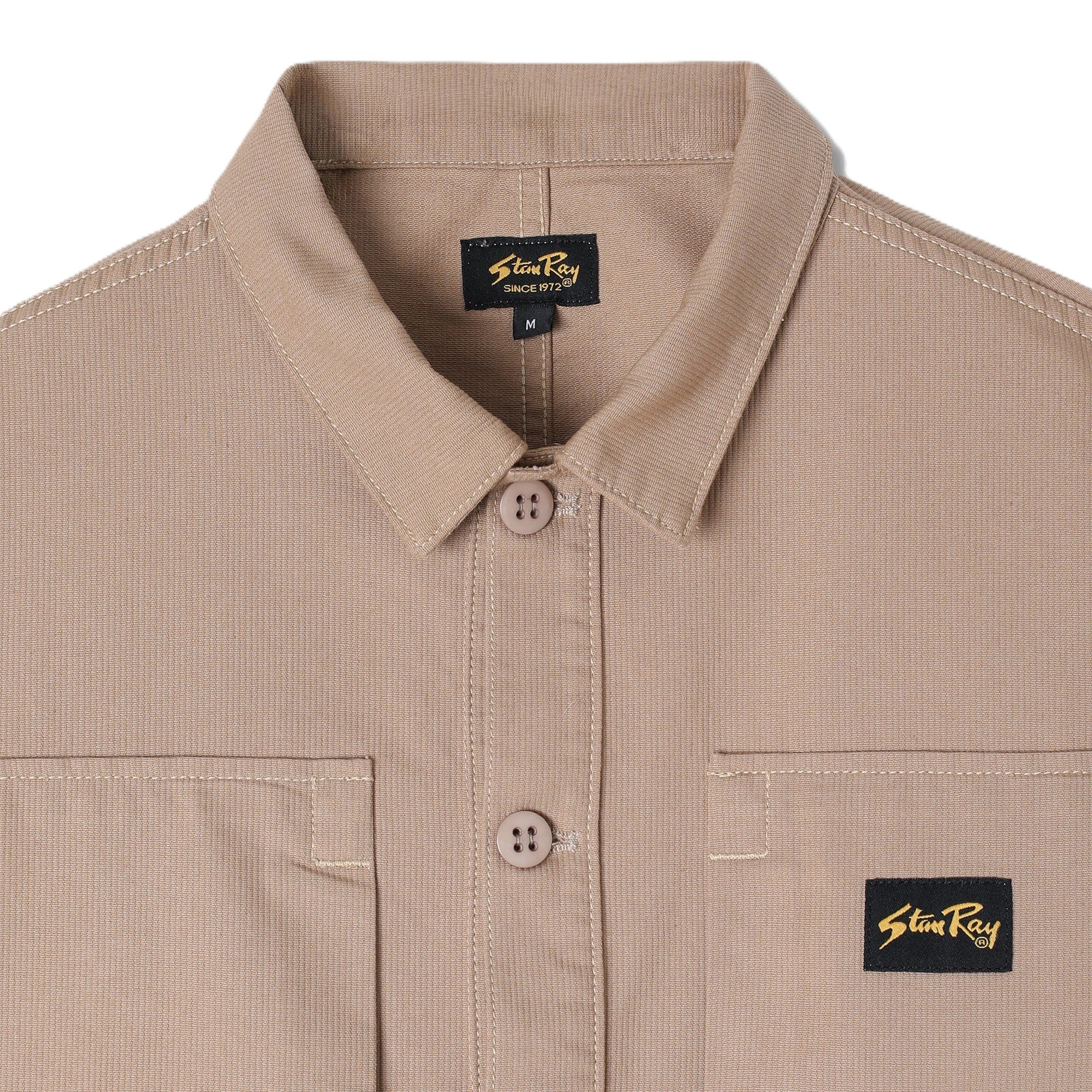 Stan Ray Painters Pop Over Shirt Khaki Bedford