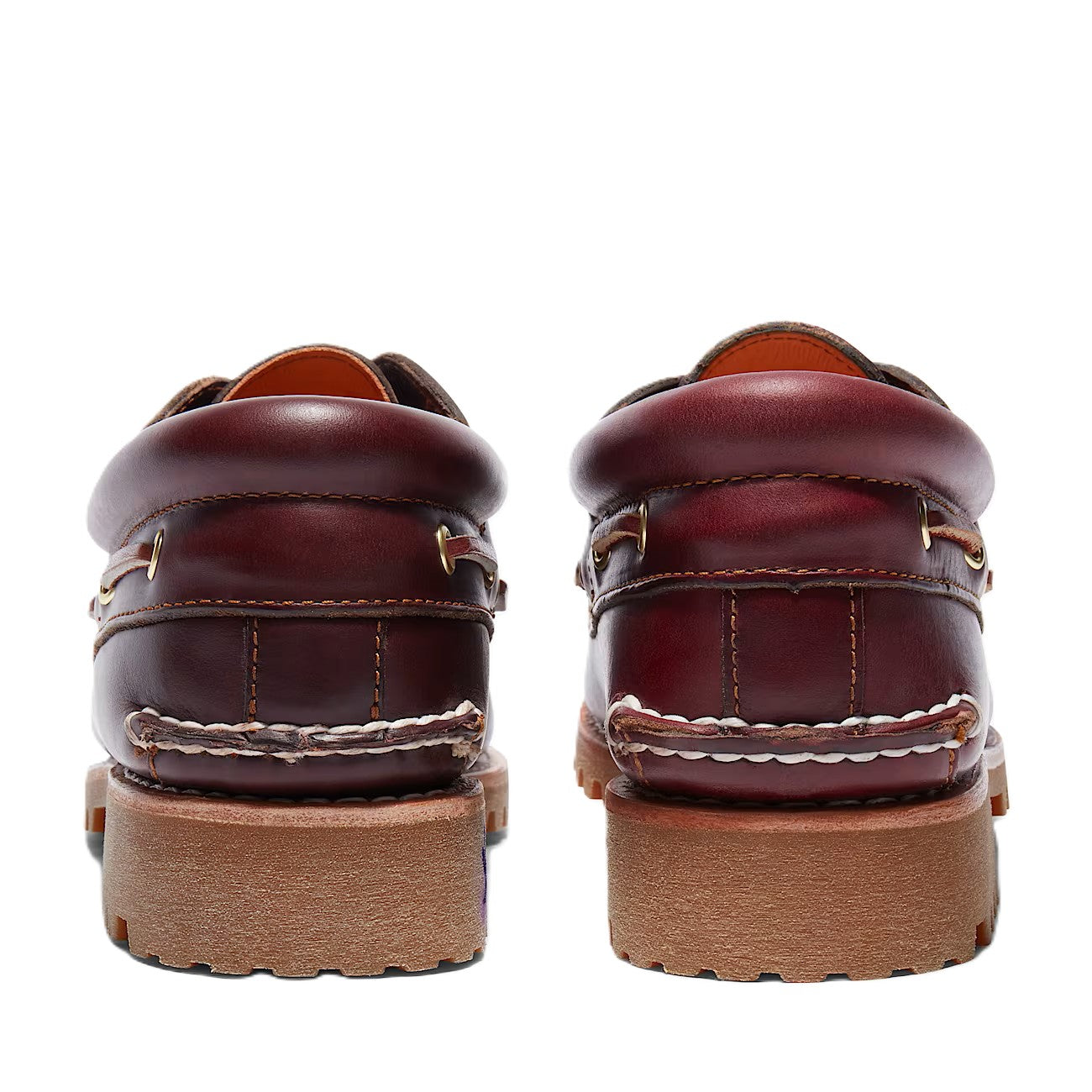 Timberland® Authentic 3-Eye Lug Handsewn Boat Shoe for Men in Burgundy