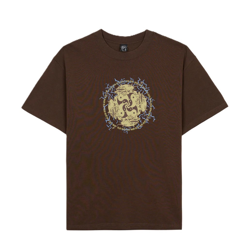 Brain Dead Ying Yang Run T-Shirt Brown