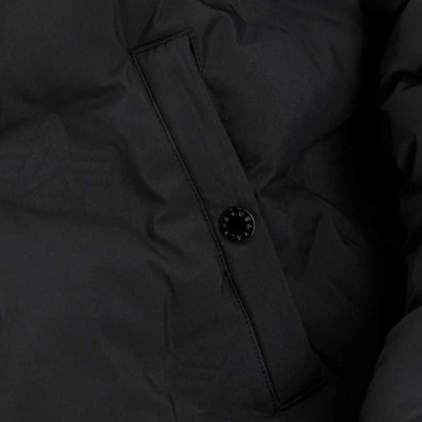 Alpha Industries Hooded Logo Puffer Black