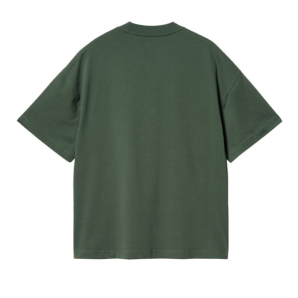 Carhartt WIP SS Signature Script T Shirt Sycamore Tree Dusty Rose