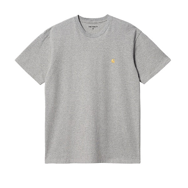 Carhartt WIP Chase T shirt Grey Heather Gold