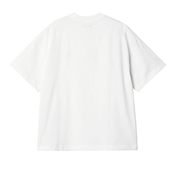 Carhartt WIP SS Signature Script T Shirt White Dusty Ice