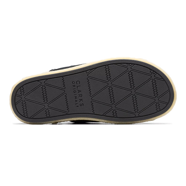 Clarks Overleigh Slide Black Suede