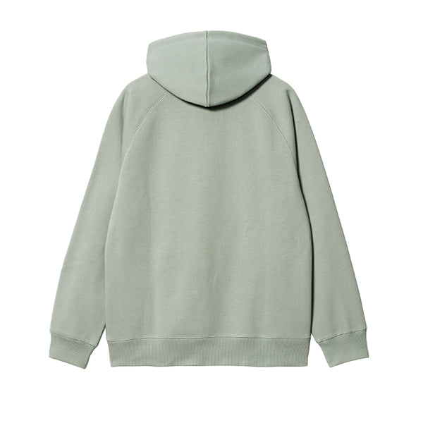 Carhartt WIP Hooded Chase Sweat Glassy Teal Gold