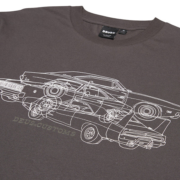 Deus Charger T Shirt Anthracite