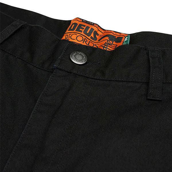 Deus Records Cargo Short Black