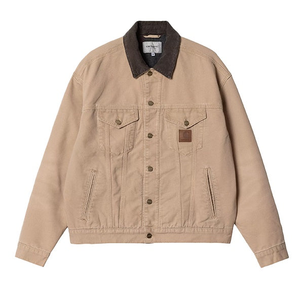 Carhartt WIP Dayton Trucker Jacket Dusty Hamilton Brown Tobacco Stone Canvas