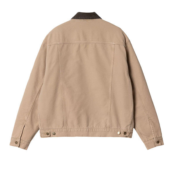 Carhartt WIP Dayton Trucker Jacket Dusty Hamilton Brown Tobacco Stone Canvas