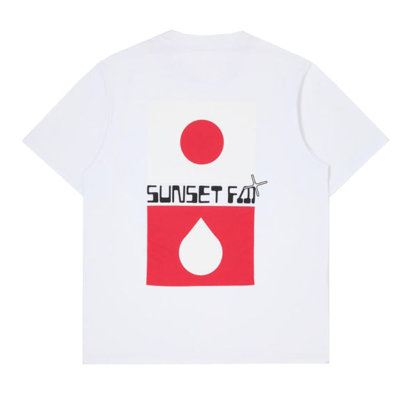 Edwin Sunset FM T Shirt White