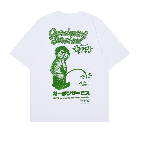 Edwin Gardening Services T shirt White