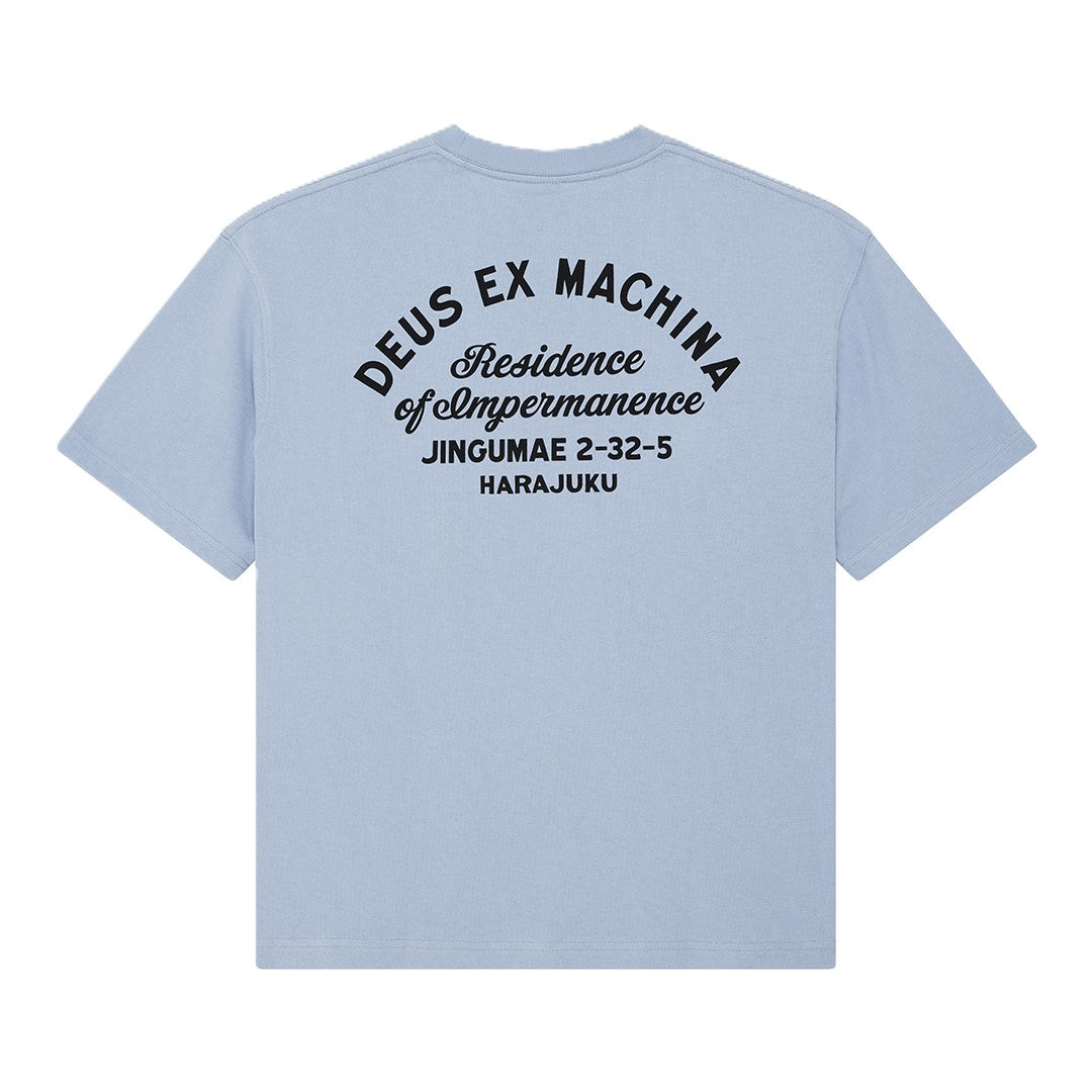 Deus Harajuku Sign Tee Cerulean Blue