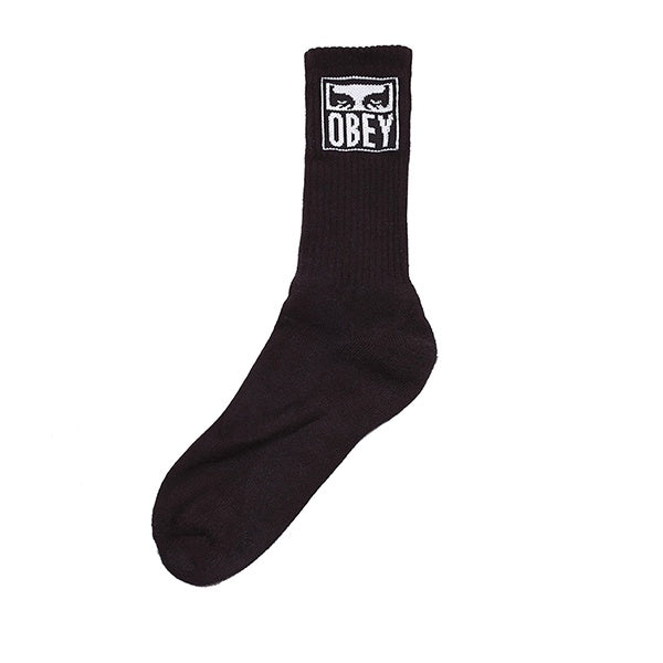 Obey Eyes Icon Socks Black White