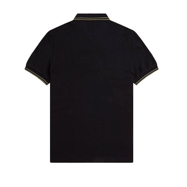 Fred Perry Twin Tipped Shirt Black Field Green