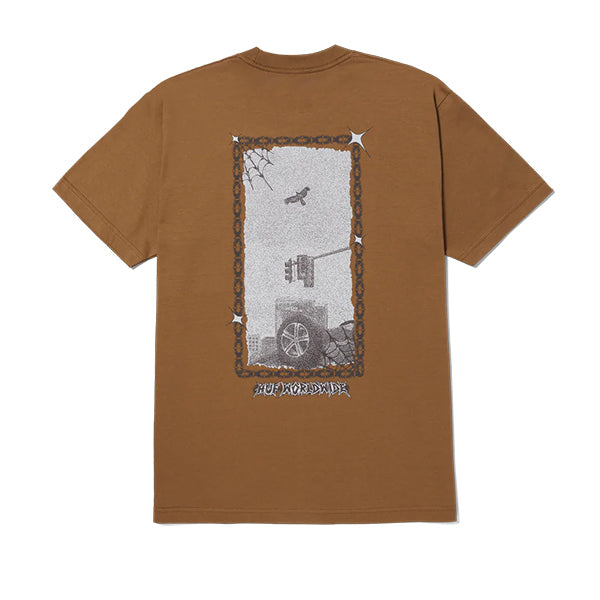 Huf Car Club T Shirt Camel